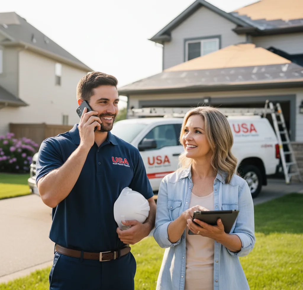 USA Roof Repair Experts customer support in Alden